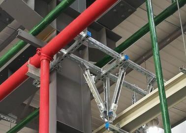 富拉尔基该抗震支架的整体式支吊架结构协调性好